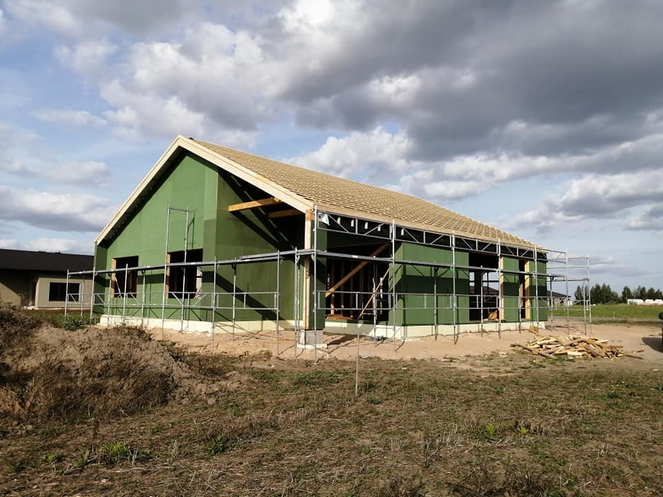 Karkasinio namo sienos konstrukcija